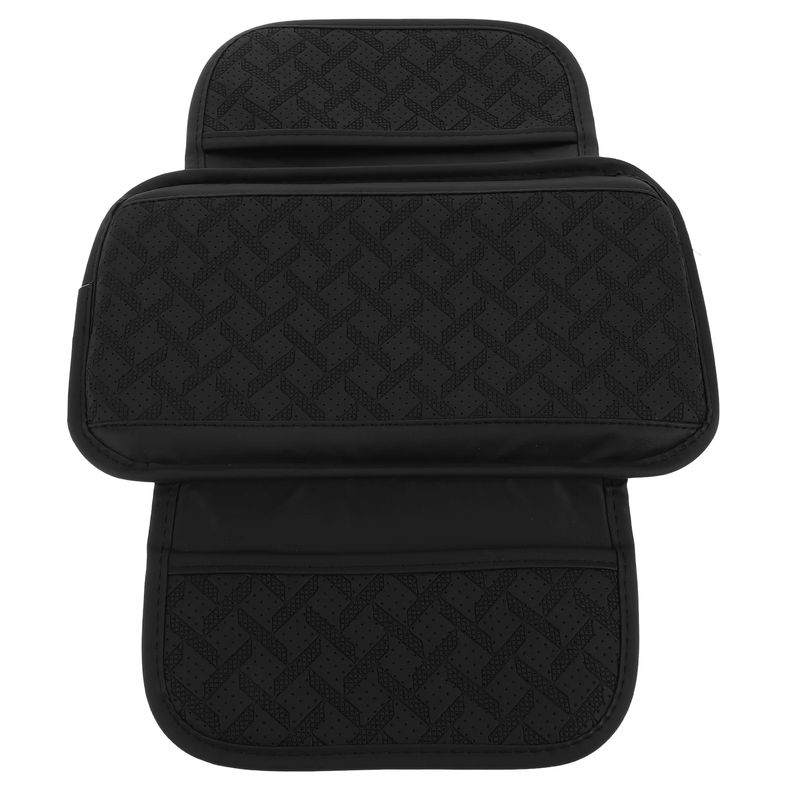 

Car Armrest Cushion Box Booster Middle Console Cover Pad Center Black for Protector