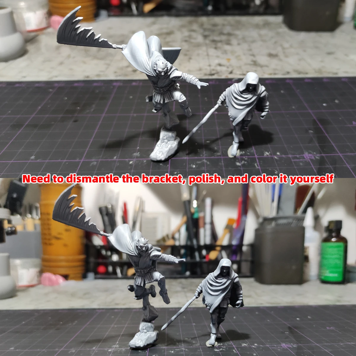1/35 1/48 1/60 1/72 1/100 1/144 Modellbausatz 3D Harz Miniatur Soldatenfiguren Diorama Unbemalt Sci-Fi Alien Defector DIY – Detail 2