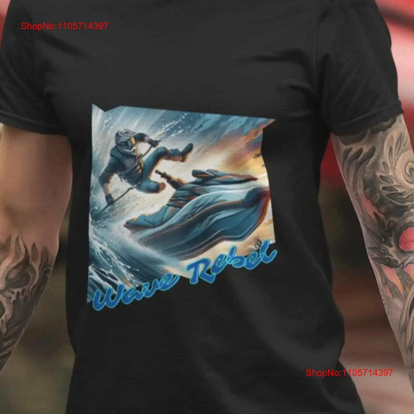 Wave Rebel Jet Ski T Shirt Skier PWC Enthusiasts Summer 2024 Watersports Wipeout vintage Washed Top For Everyday Wear Slightly