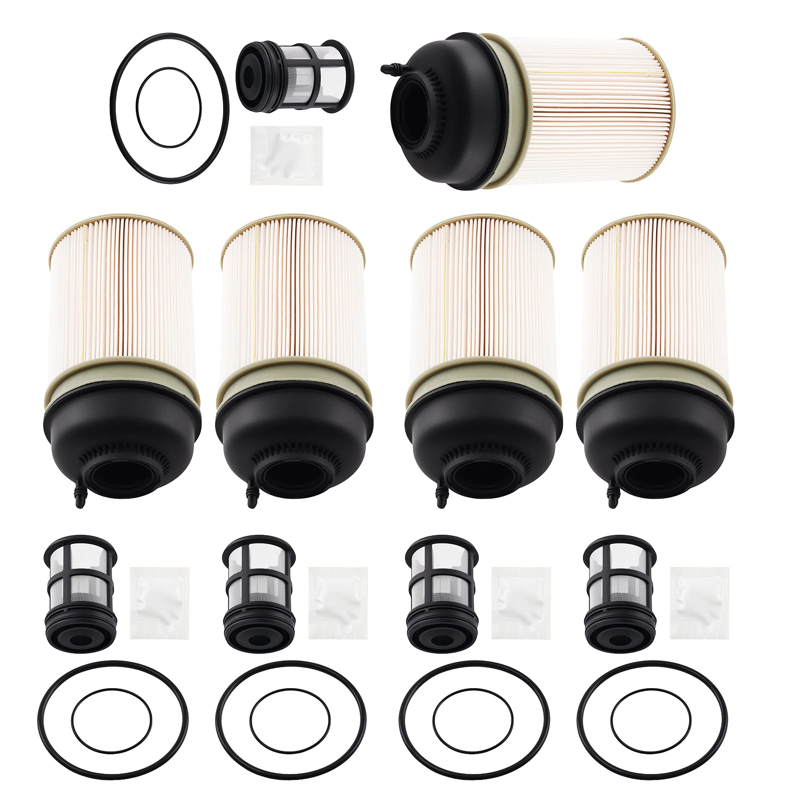 

QTY 5 Fuel Filter Insert Kit for Detroit DD13, DD15 & DD16 Diesel Engines 2014+