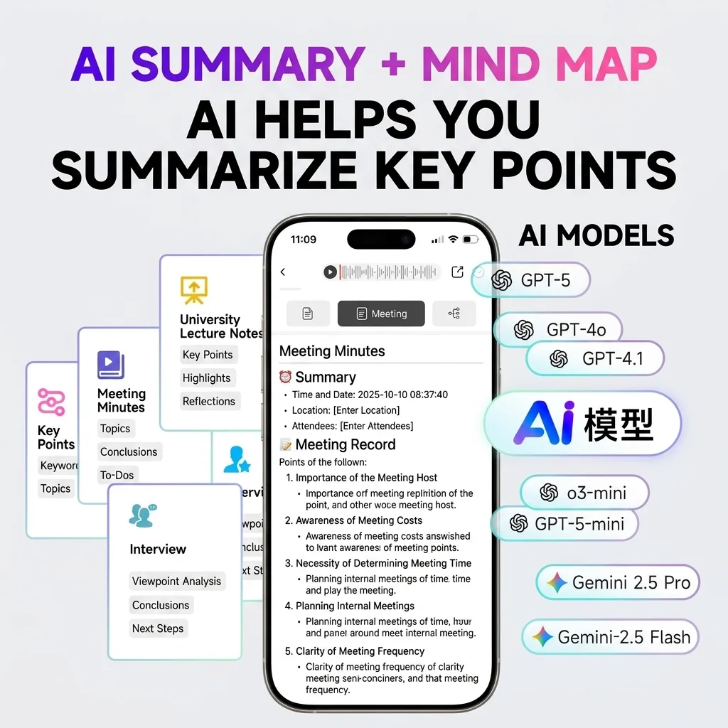 AI Voice Recorder Pen 20H Battery 72 Languages Real-time Transcription Noise Cancelling for Meeting Lecture Interview 64GB