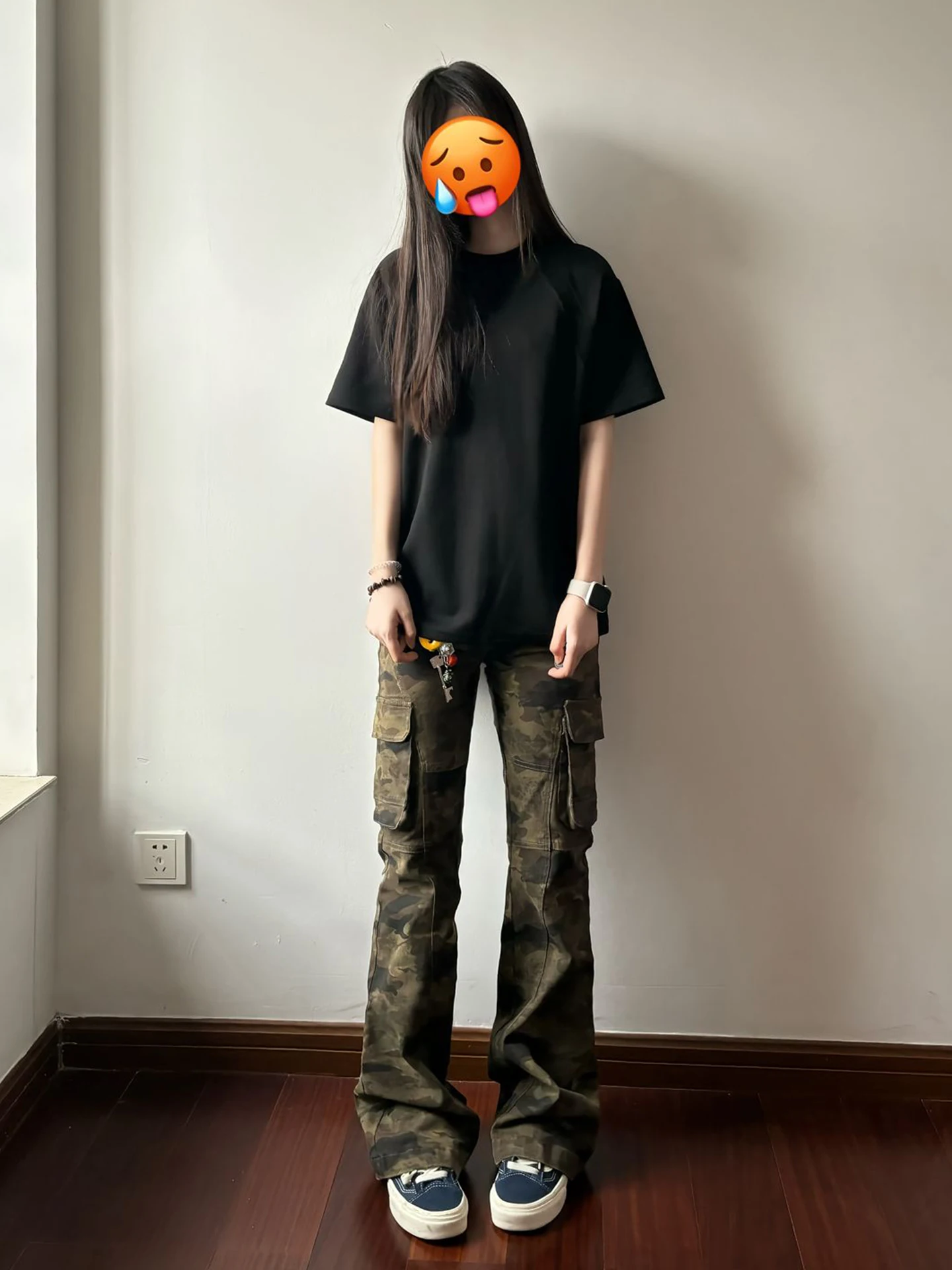 

American Style Camouflage Bell Bottom Jeans Men Women Summer Thin Straight Leg Pants Cool Handsome Slim Fit Workwear Trousers