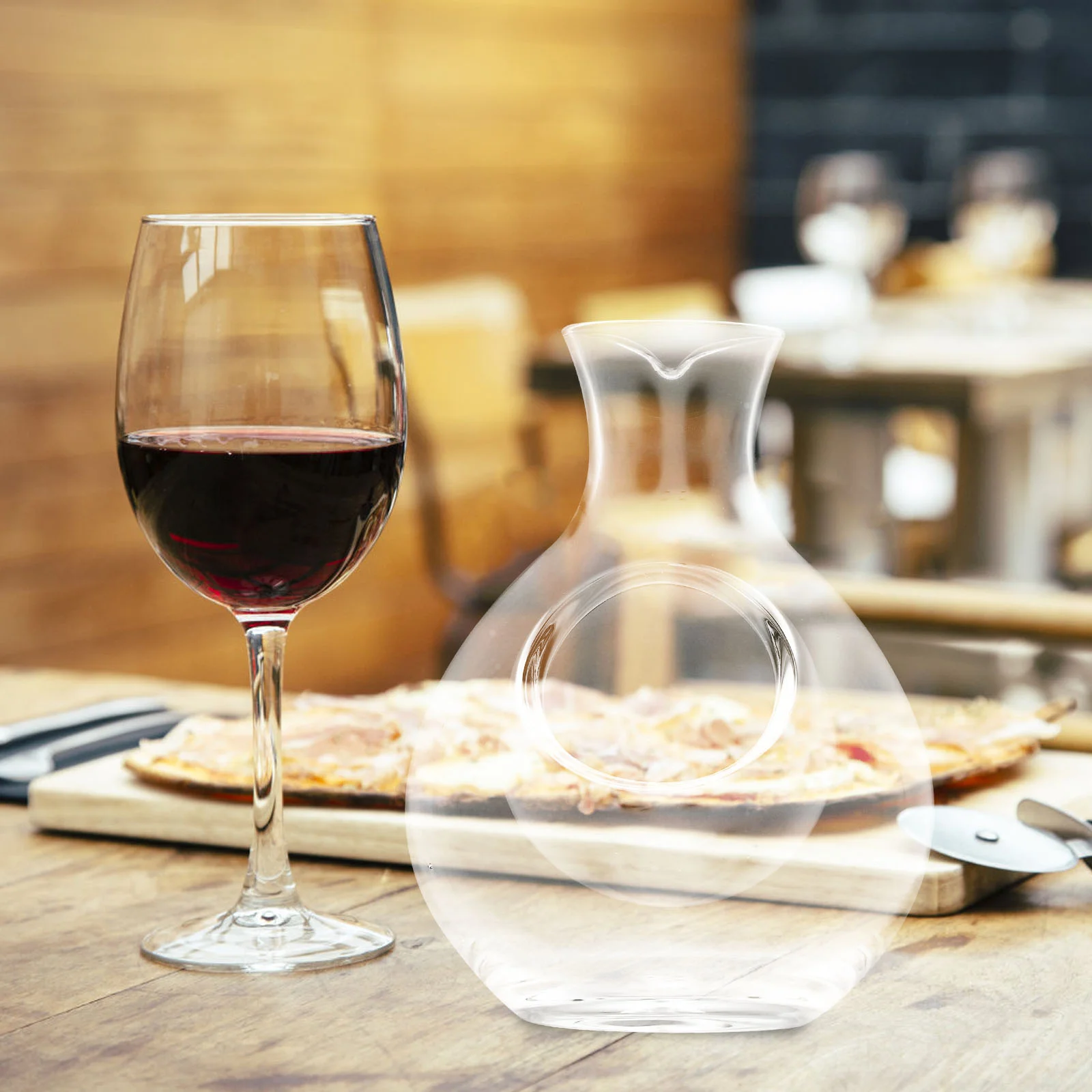 Ice Jug Bar Accessories Decanter Dispenser Vacuum Brandy Container Glass Lead-free Holder Vodka