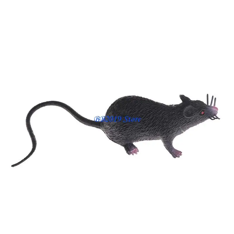 Q0KB Christmas Joke Fake Mouse Model Prop Halloween Gift Toy Party Decor
