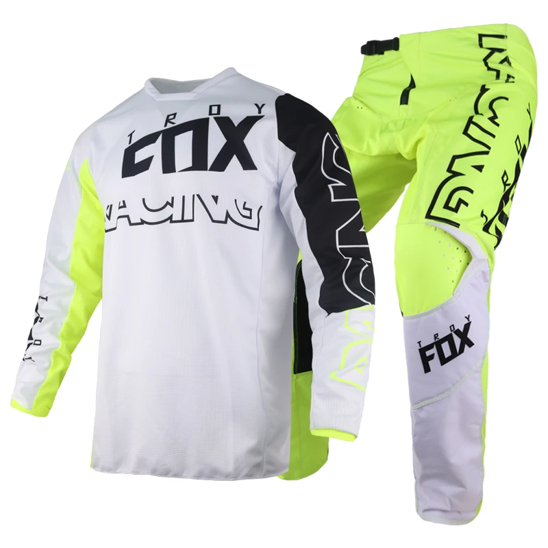 

2022 Motocross Racing Gear Set 180 Skew Jersey Pants BMX MX Dirt Bike Kits Motor Cycling Offroad Suit Mens