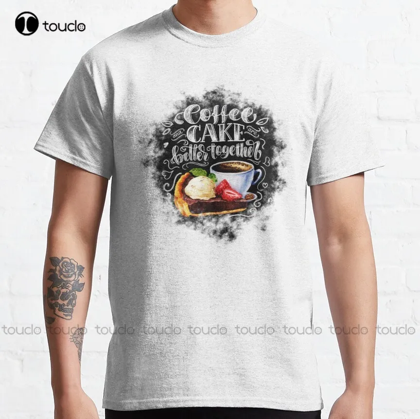 Cute Take It Away Coffee Designs Classic T-Shirt Womans Shirts Digital Printing Tee Shirt Outdoor Simple Vintag Casual T-Shirt