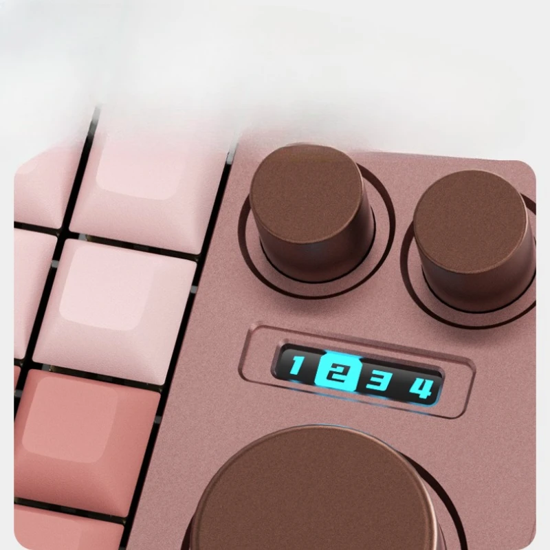Designer keypad, three knobs, custom, mechanical keyboard, custom