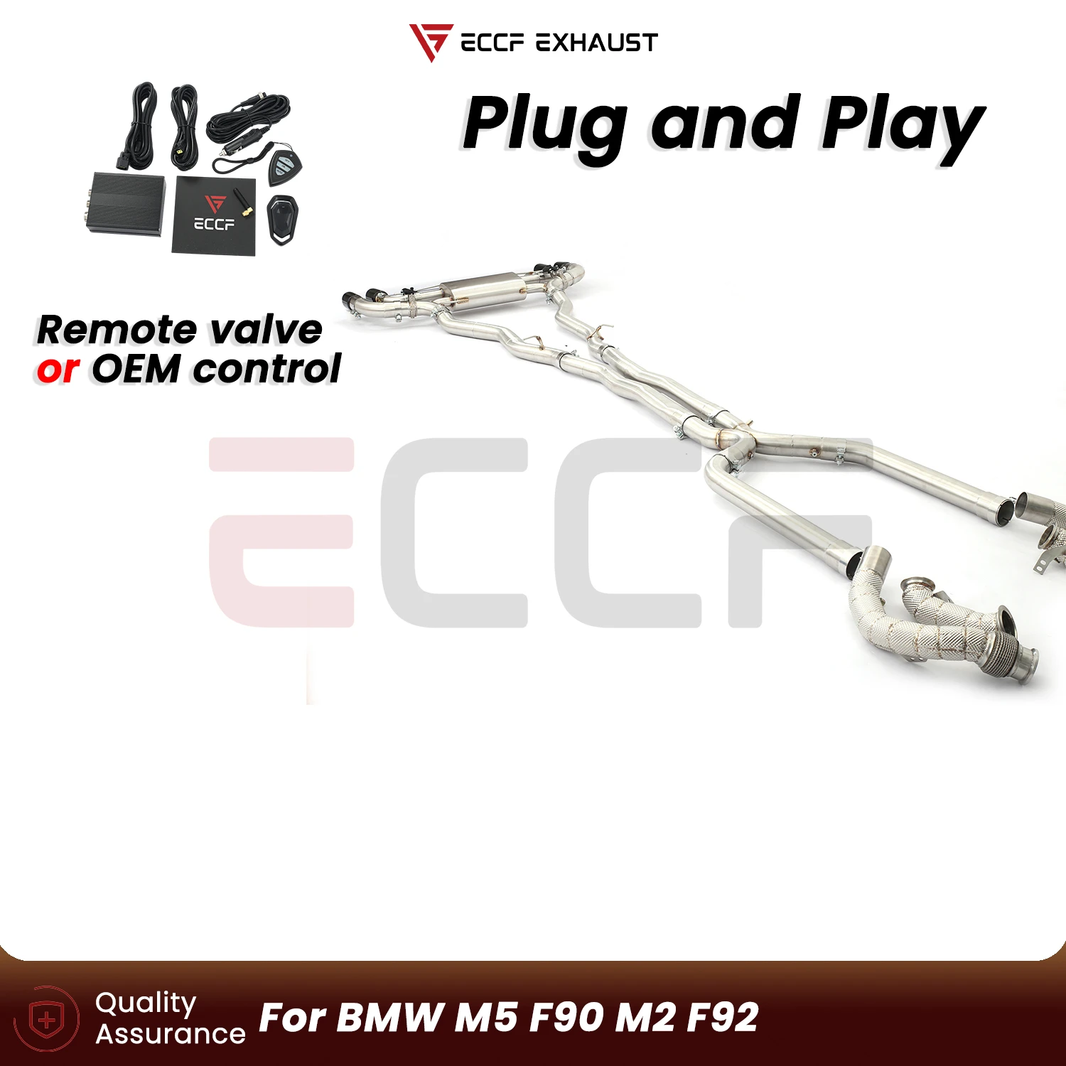 Sporty Stainless Steel Complete exhaust system FOR BMW M5 F90 M2 F92 Aggressive Sound Plug and Play Performance Upgrade