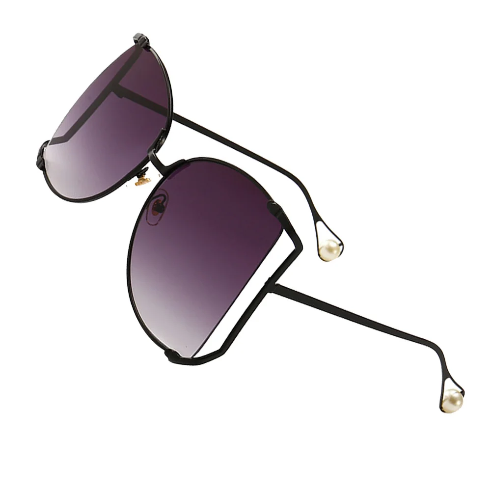 

Women Sunglasses Fashion Metal Frame Lightweight Party Glasses Uv Protection Eyewear For Outdoor Grey Lens