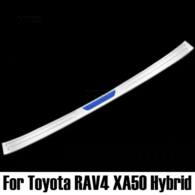 

Для Toyota RAV4 XA50 Гибридные автомобильные аксессуары из нержавеющей стали, задний бампер, ножная пластина, педаль, защита порога багажника, крышка 2019-2024