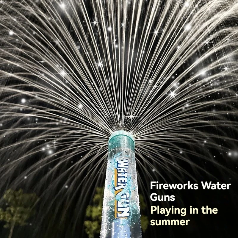 Uittrekbare rekwisieten, elektrisch watergeweer voor kinderen, speelgoedpistool, speelgoedpistool voor kinderen, sproeier, draagbaar, groot, vuurwerk, strand