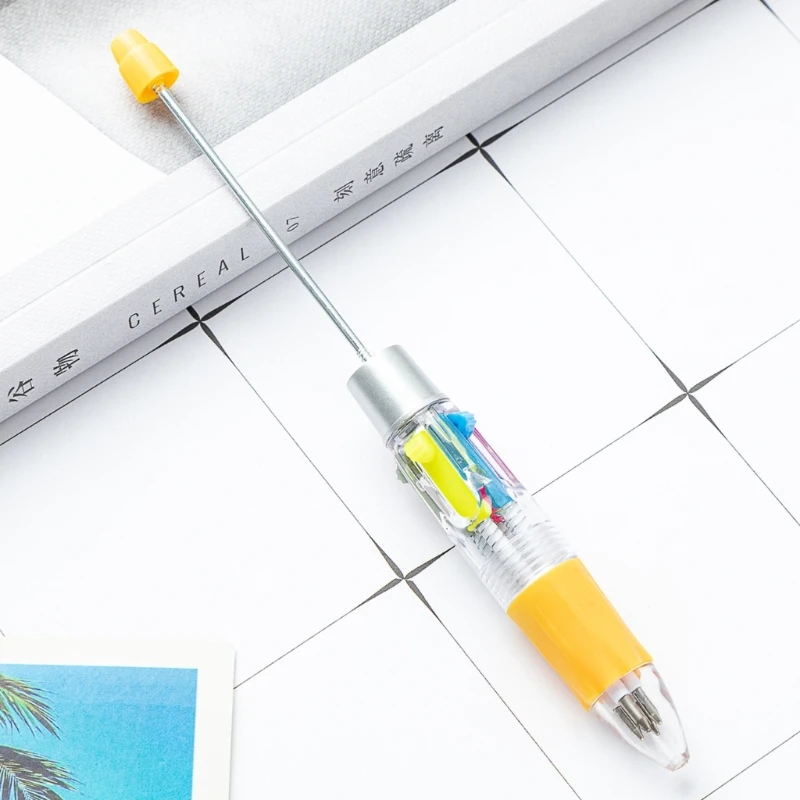 Stylo à bille rétractable 4 couleurs en 1, 10 pièces, stylo à bille multicolore pour remplissage bas noël