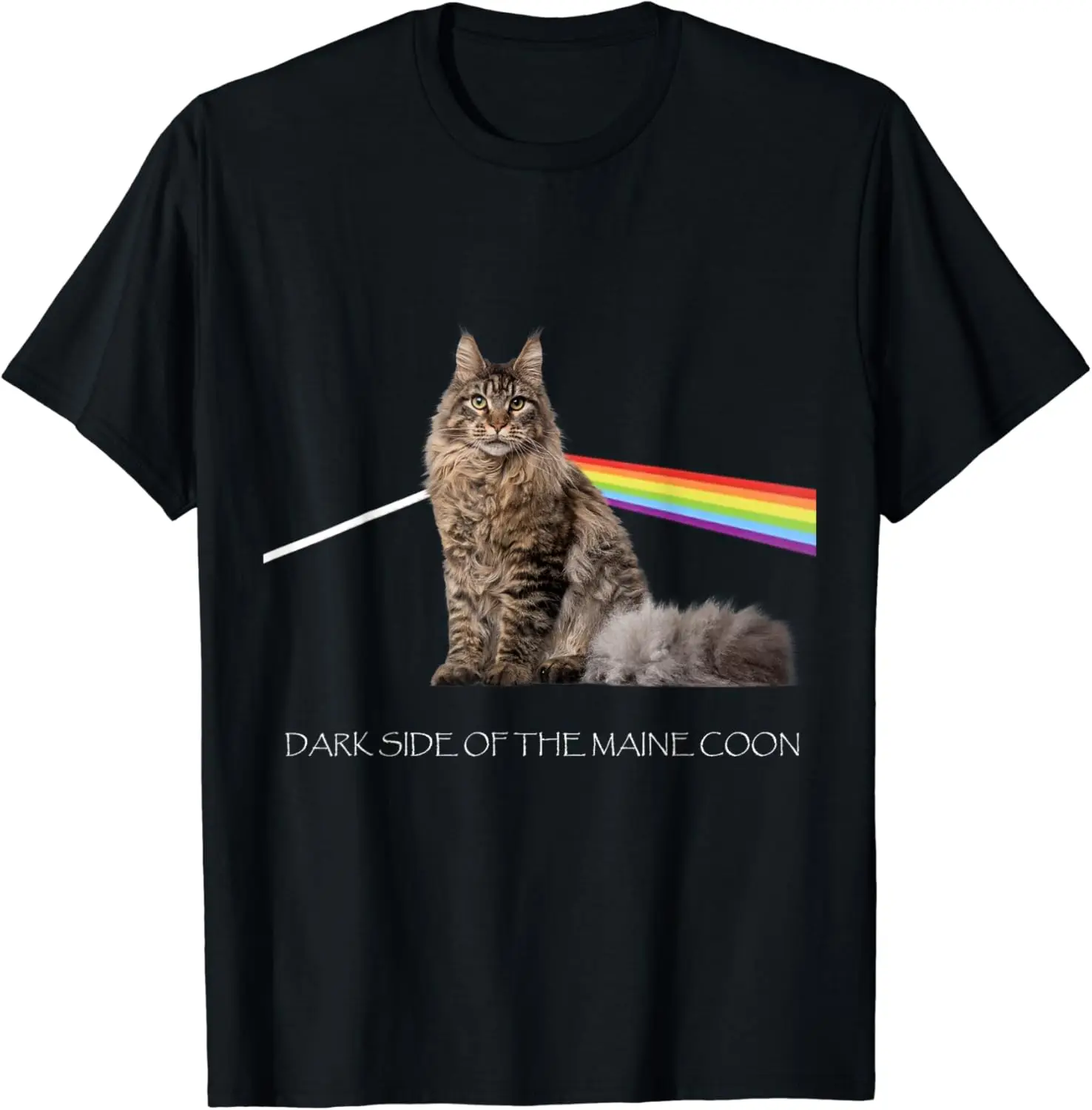 Cute Funny Graphic T Shirts Cat Rock Music Gift Funny Cat T-Shirt Cotton Clothing Printed Streetwear Y2k Casual Clothing Unisex