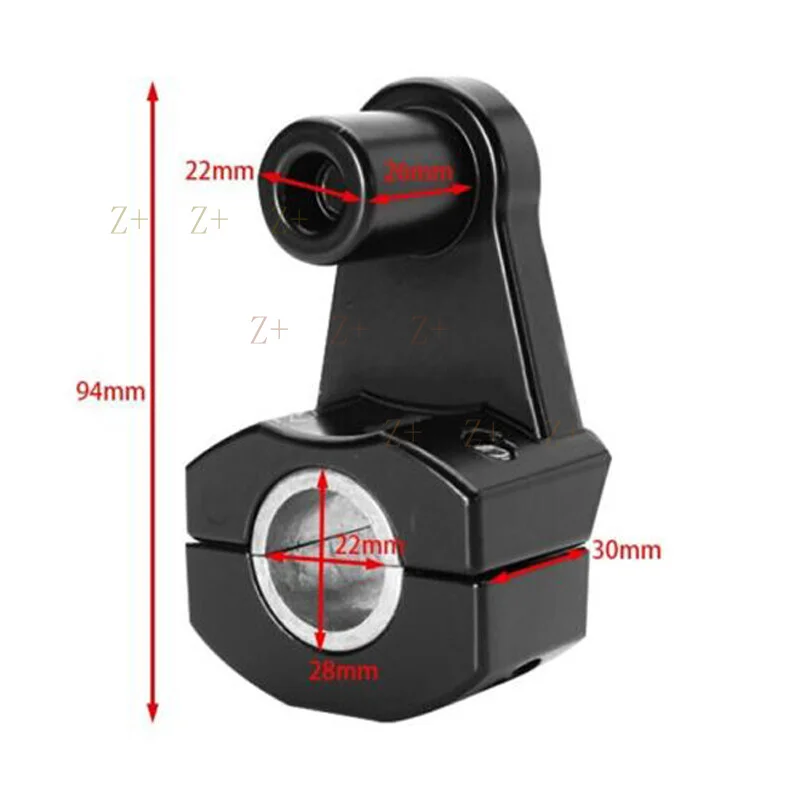 Z+  Motorcycle 7/8034; 1-1/8034; Handlebar Riser 2034; Rise Adapter Mount Bracket Clamp