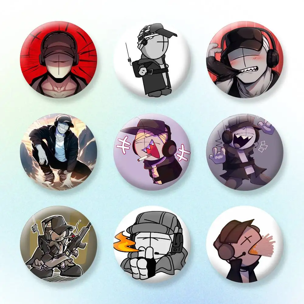 

D-Deimos M-Madness C-Combat Button Pins Backpack Clothing Decor Brooch Badge Jewelry Gifts for Kids