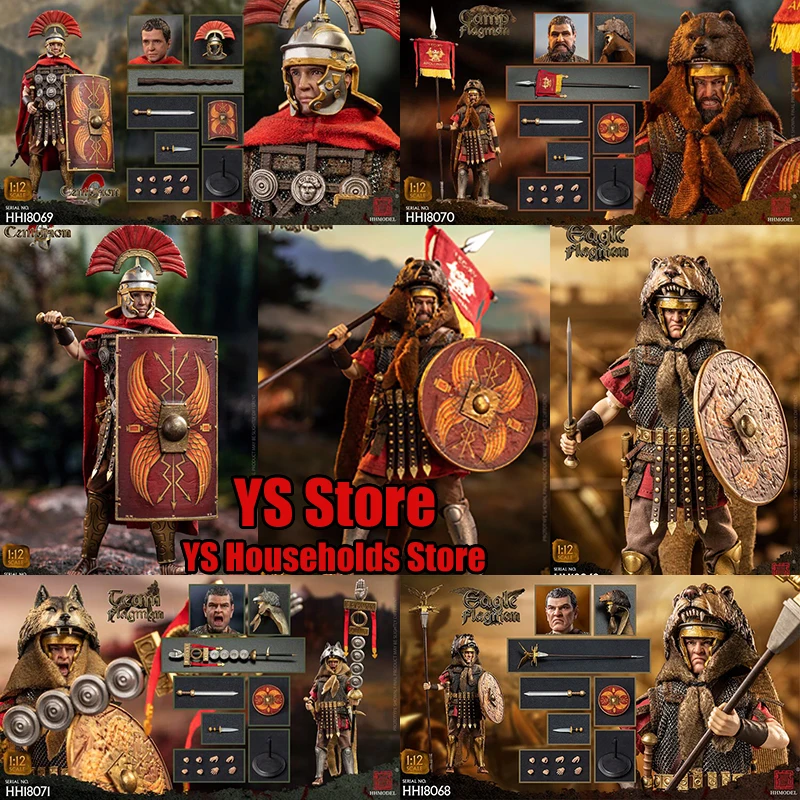 HHMODEL Imperial Legions 1/12 HH18068 Eagle Flagman HH18069B Cenurion HH18070 Camp HH18071 Team Flagholder 6inch Roman Soldier