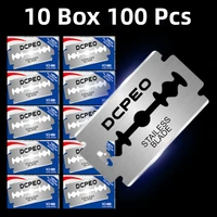 Cuchilla de afeitar de seguridad de doble filo de calidad reciclable para hombres y mujeres, afeitado y depilación, reemplaza las cuchillas de acero inoxidable