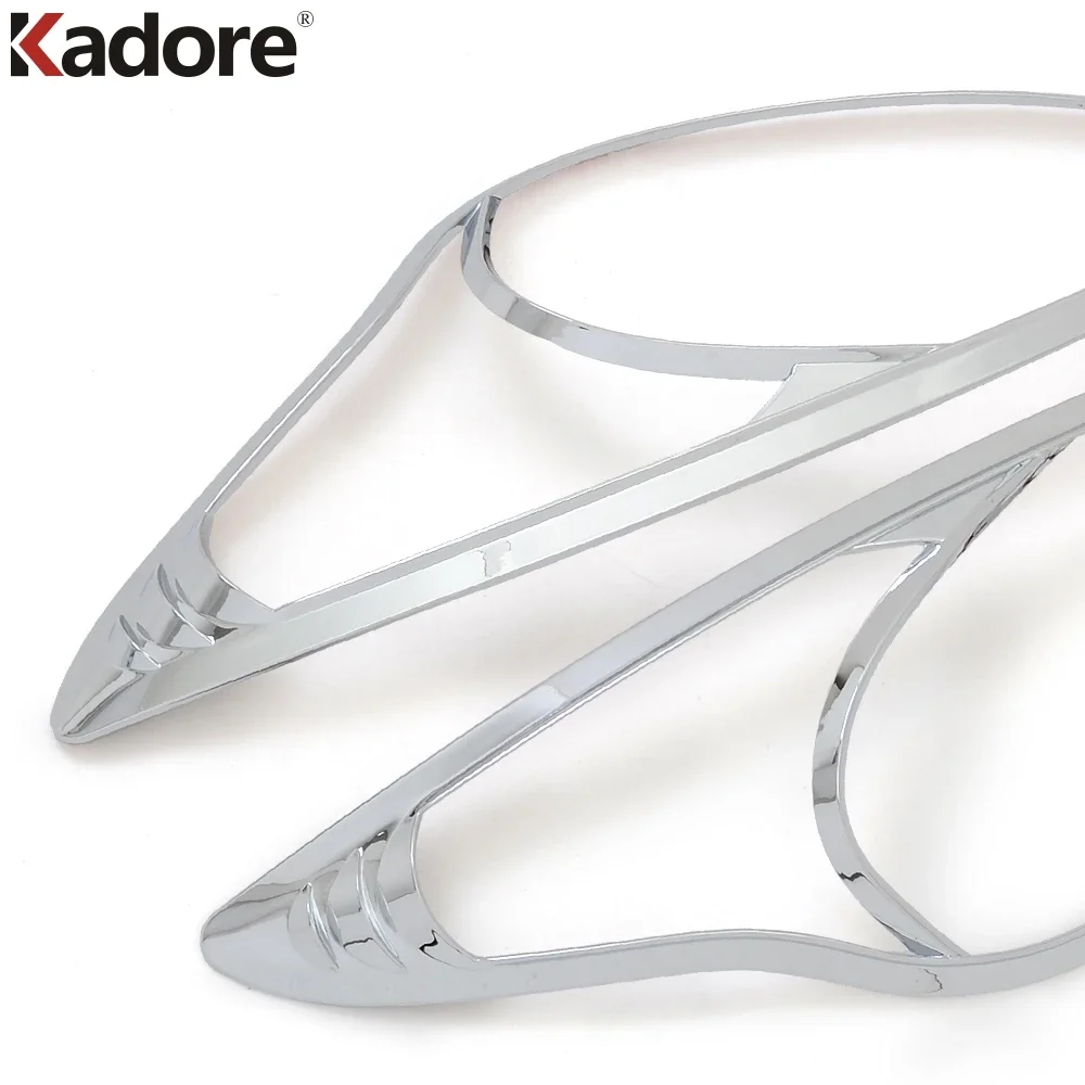 For Hyundai i30 Elantra Touring 2008 2009 2010 2011 Chrome Headlight Cover Trims Front Head Light Lamp Hood Car Styling 2pcs