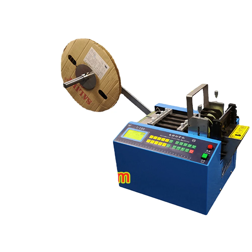 LY-100 Automatic Tube Cutting Machine Microcomputer Pipe Cutter PVC Paper Heat Shrink Sleeve Shrinking 350W 220V High Power