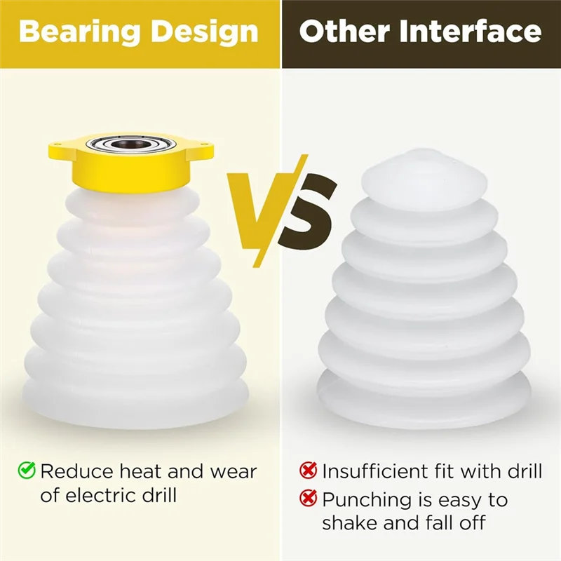 

AC17-Electric Drill Dust Cover Drill Bit Dust Collector Expandable Rubber Dust Bowl For Electric Hammer