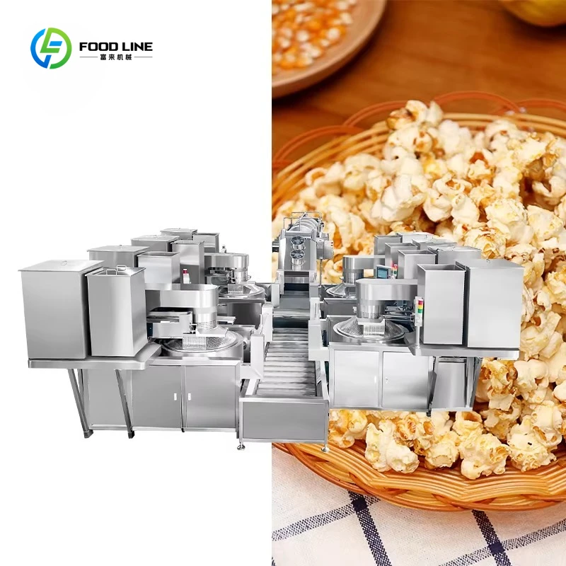 Customized Automatic Popcorn Making Line for Commercial Factories