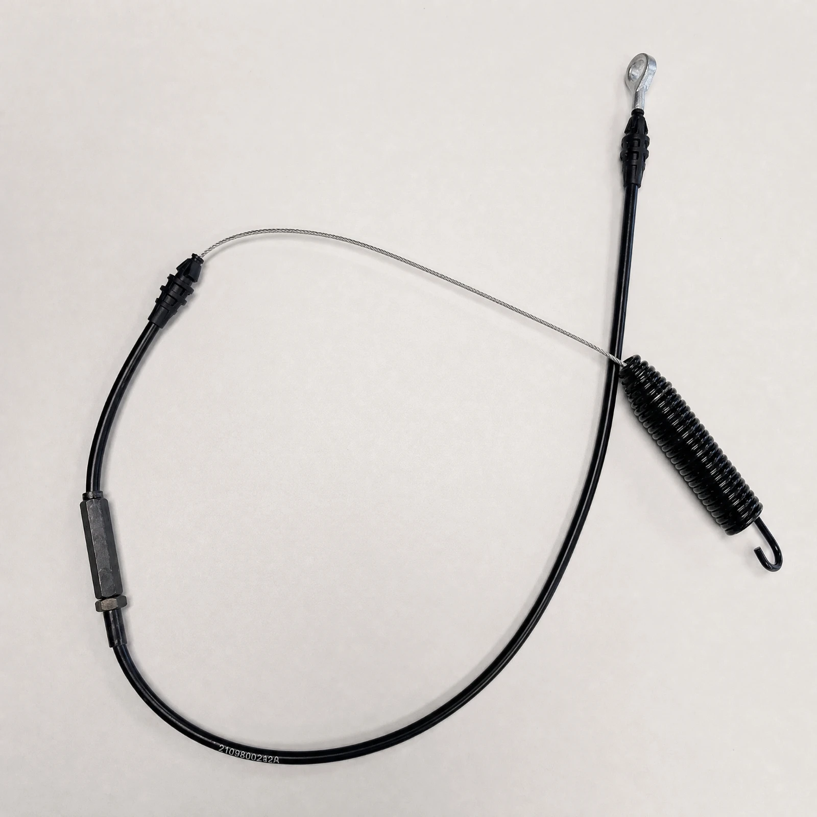 Professional Actuation Cable Kit with Metal Hook and Eyelet Braided Steel Wire Spring Sleeve for Workshop Machinery