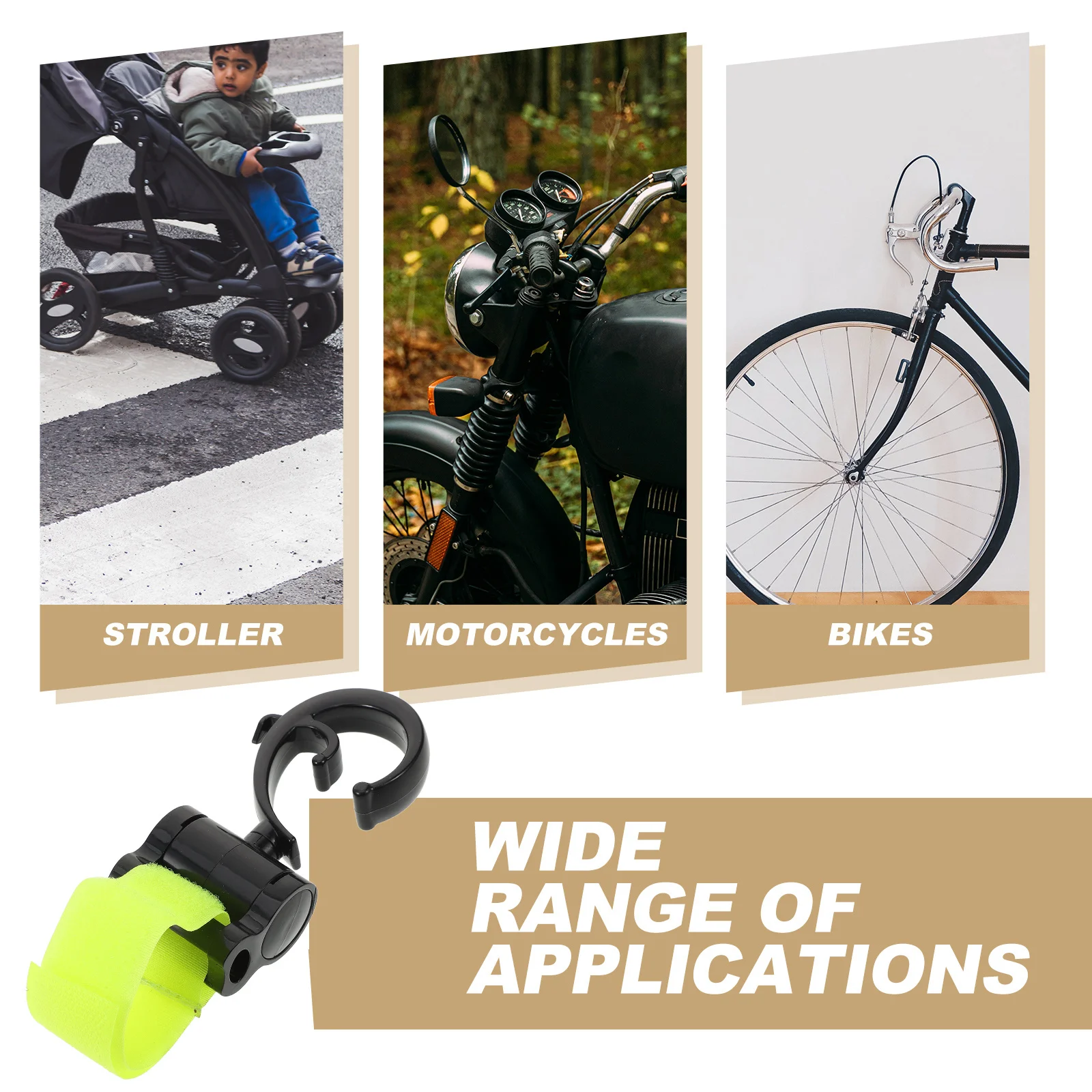 

Tape Baby Stroller Hook Plastic Fabric Hanging Hook for Strollers Bikes Diaper Bag Hanger Stroller Accessories