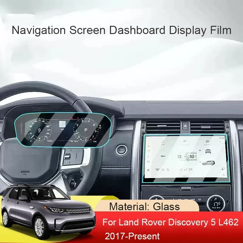 

Car GPS Navigation Screen Protect Tempered Film Accessory For Land Rover Discovery 5 L462 2017-2025 Dashboard Display Sticker