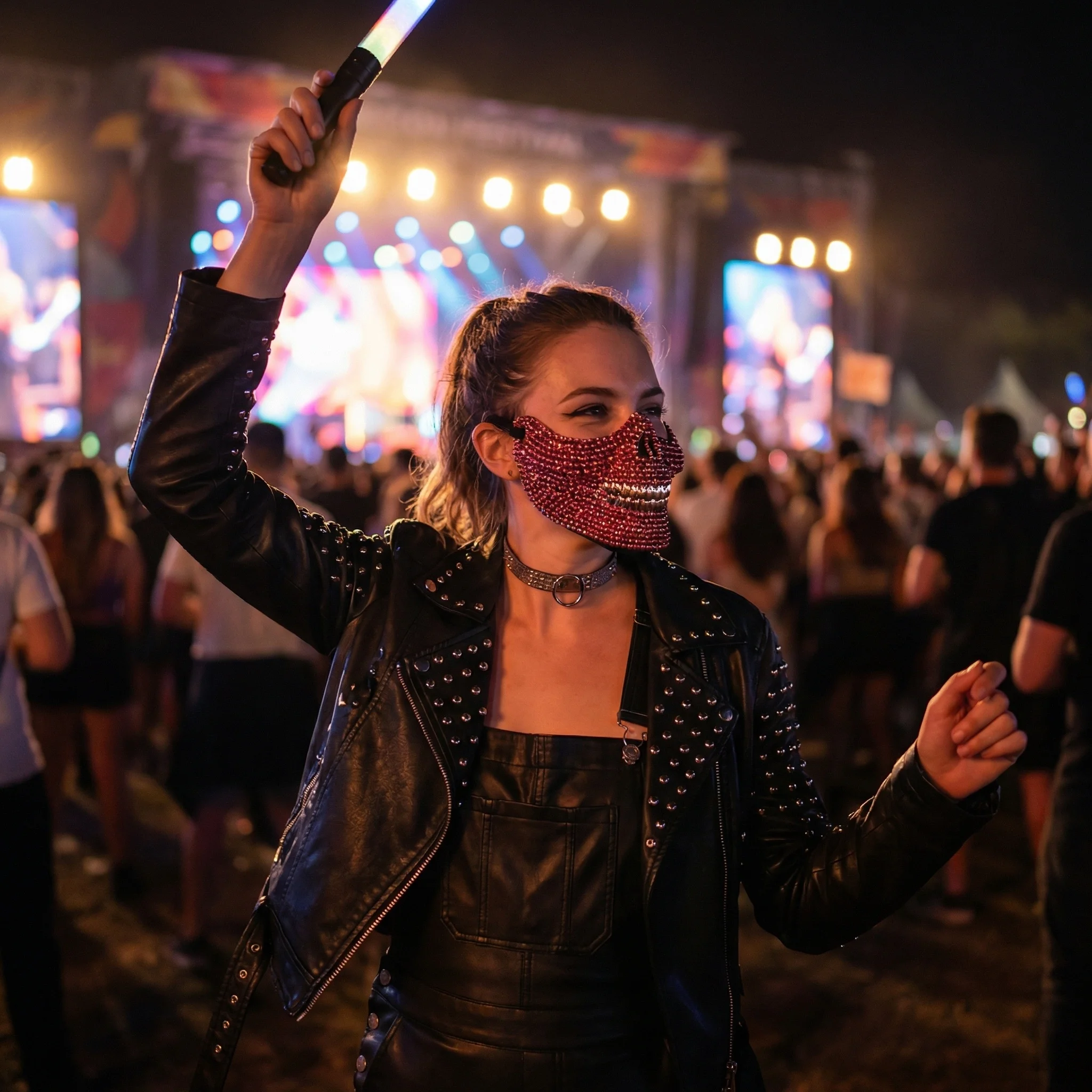 Horror-Ästhetik Halbgesichtsmaske für Männer und Frauen Tanzparty Maskerade: Geisterhafte Ritter-Cosplay-Maske Handgefertigt – Detail 1