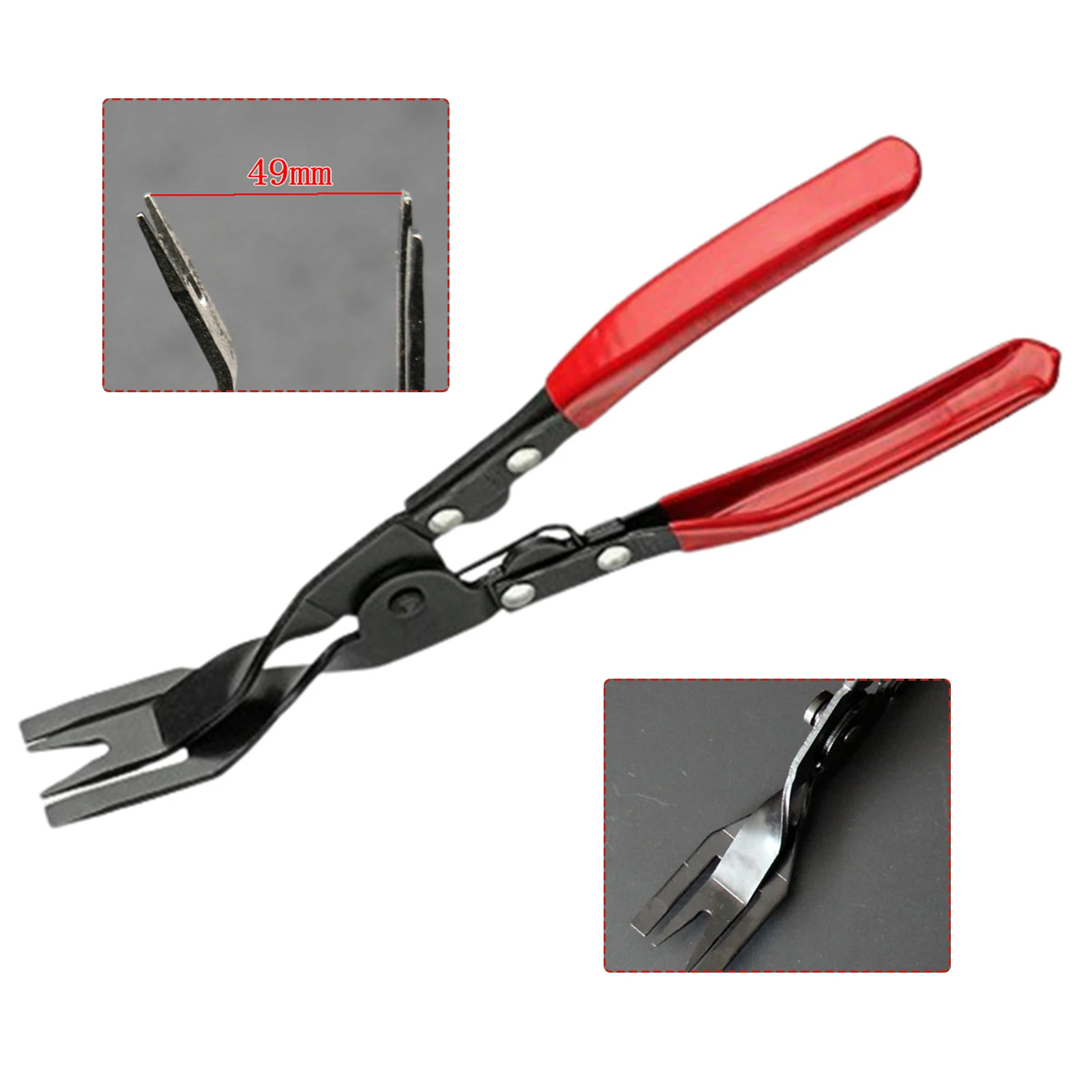 Staple Pulling Plier Heavy Duty Nails Lifter Car Repair Tool 2 Sizes Fork Head