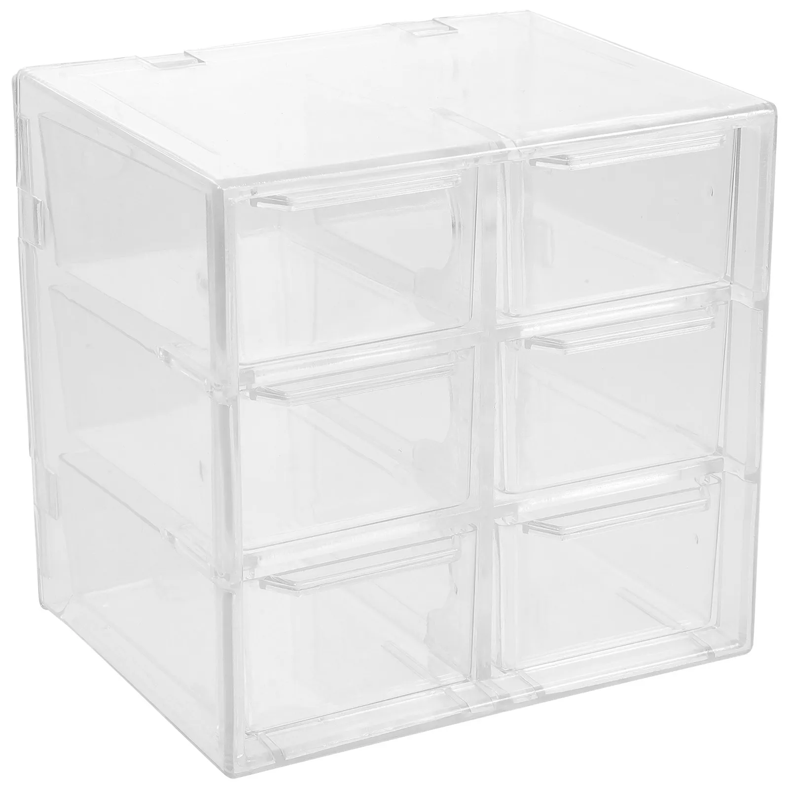 

Versatile Plastic Desktop Drawer Box Multi-Grid Jewelry Storage Case for Earrings Necklaces Bracelets Lotions Cosmetics Sundries