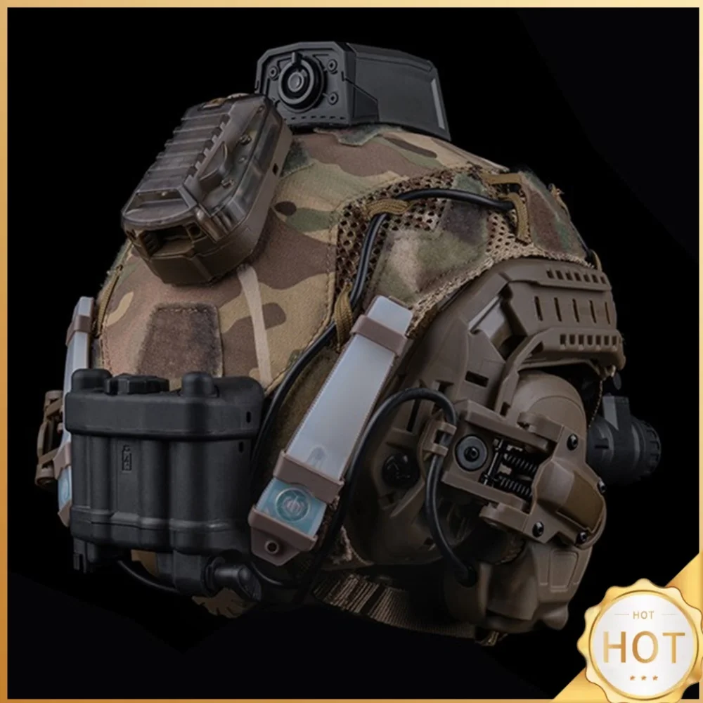 Battery Box Retention System Adjustable Helmet NVG Battery Pouch Realistic Battery Storage Holder Pack for AN/PVS31 Battery Case