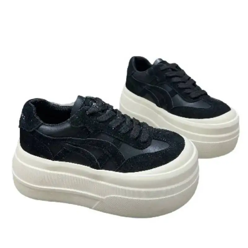 الشقق منصة النساء أحذية رياضية غير رسمية الاتجاه موضة جديدة الصيف أحذية رياضية صناديل للنساء المشي الدانتيل يصل Zapatillas De Mujer