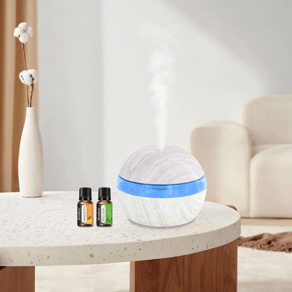 

7-цветный светодиодный диффузор для ароматерапии, ультразвуковой увлажнитель воздуха 300 мл с сенсорным управлением, питание от USB