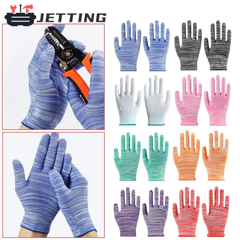 

2PCS Breathable Nylon Gardening Gloves Non-Slip Working Gloves Housekeeping Labor Protection Gloves For Mechanic Construction