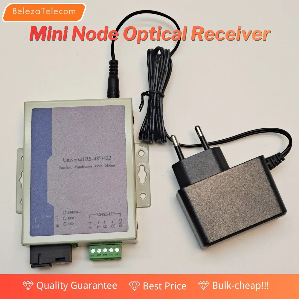 1 Pair SC 485 Bidirectional Data Optical Media Converter Fiber X1 Route RS485 Optic Transceiver