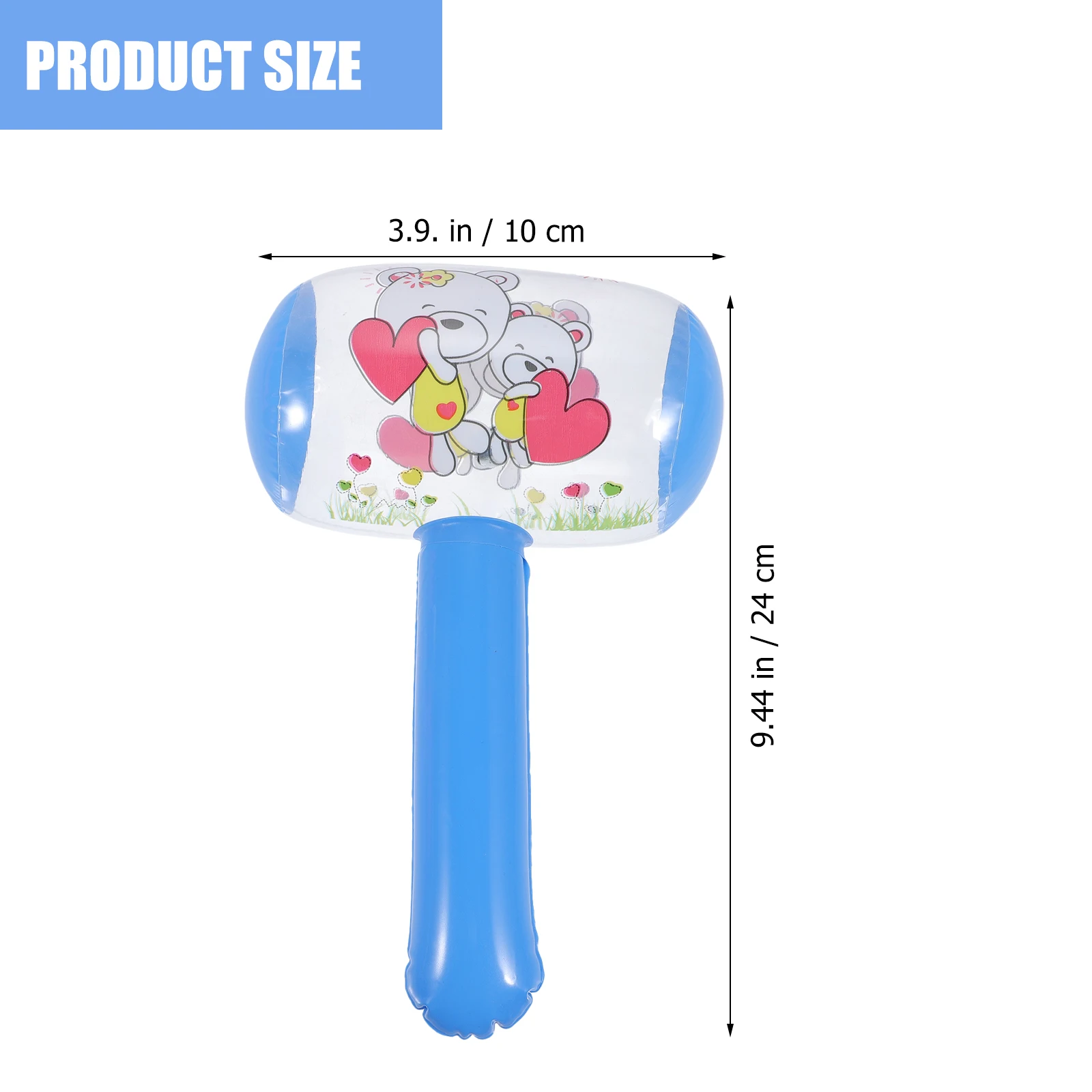

12pcs Bell Handle Kids Pool Party Favors Blow Up For Halloween Cosplay Pvc Kids Inflatable Hammer Pool Inflatable Hammer Props