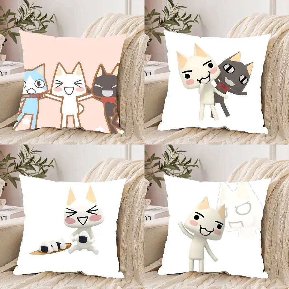 

T-Toro I-Inoue Cat Pillow Case Pillow Cover Decorative Cushions Pillowcase Ornamental Pillows For Living Room Sofa Cushion