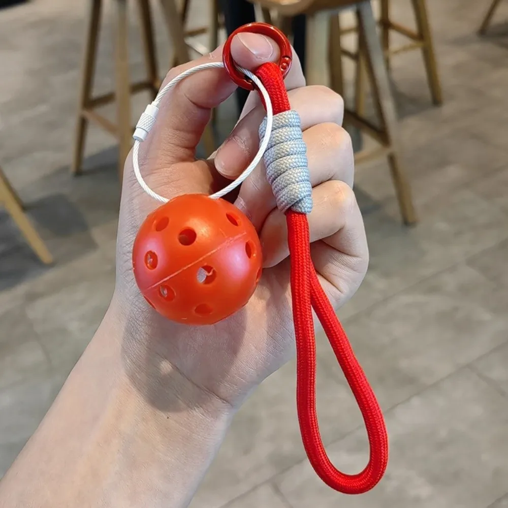 Creative Mini Pickleball Keychain Detachable with Lanyard Pickleball Key Ring Fitness Series Pendant Bag Accessories