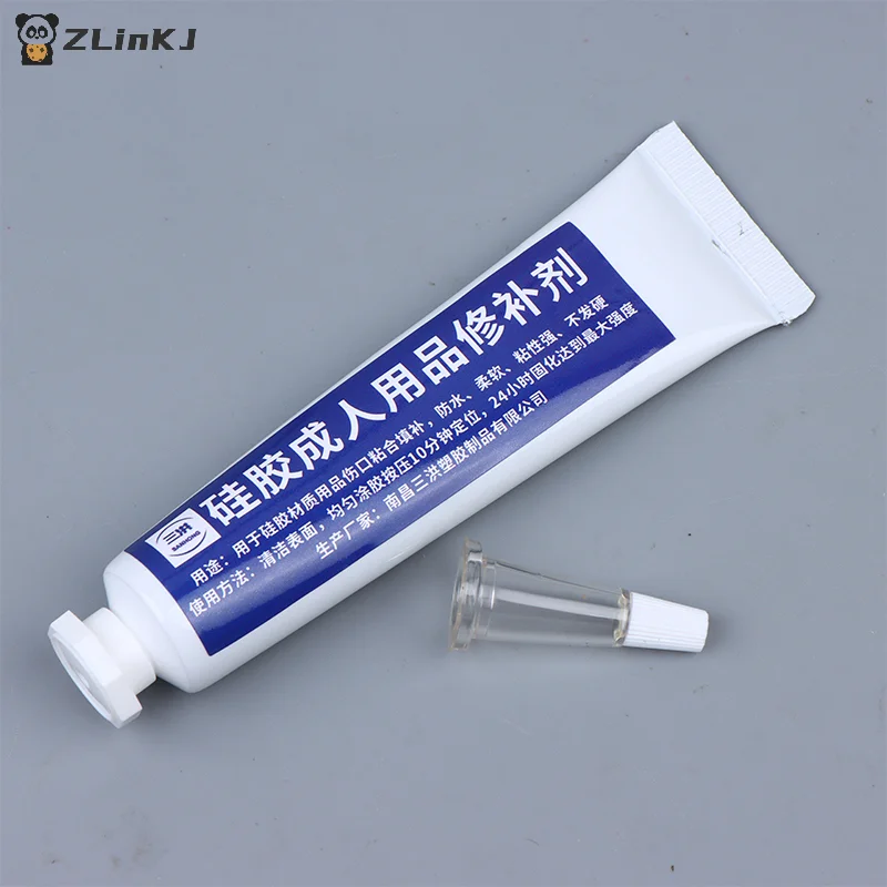 Silicone Repair Glue Adhesive for Silicone Dolls Toys, Soft Silicone Products Crack Repair Agent, Can Be Filled Bonded