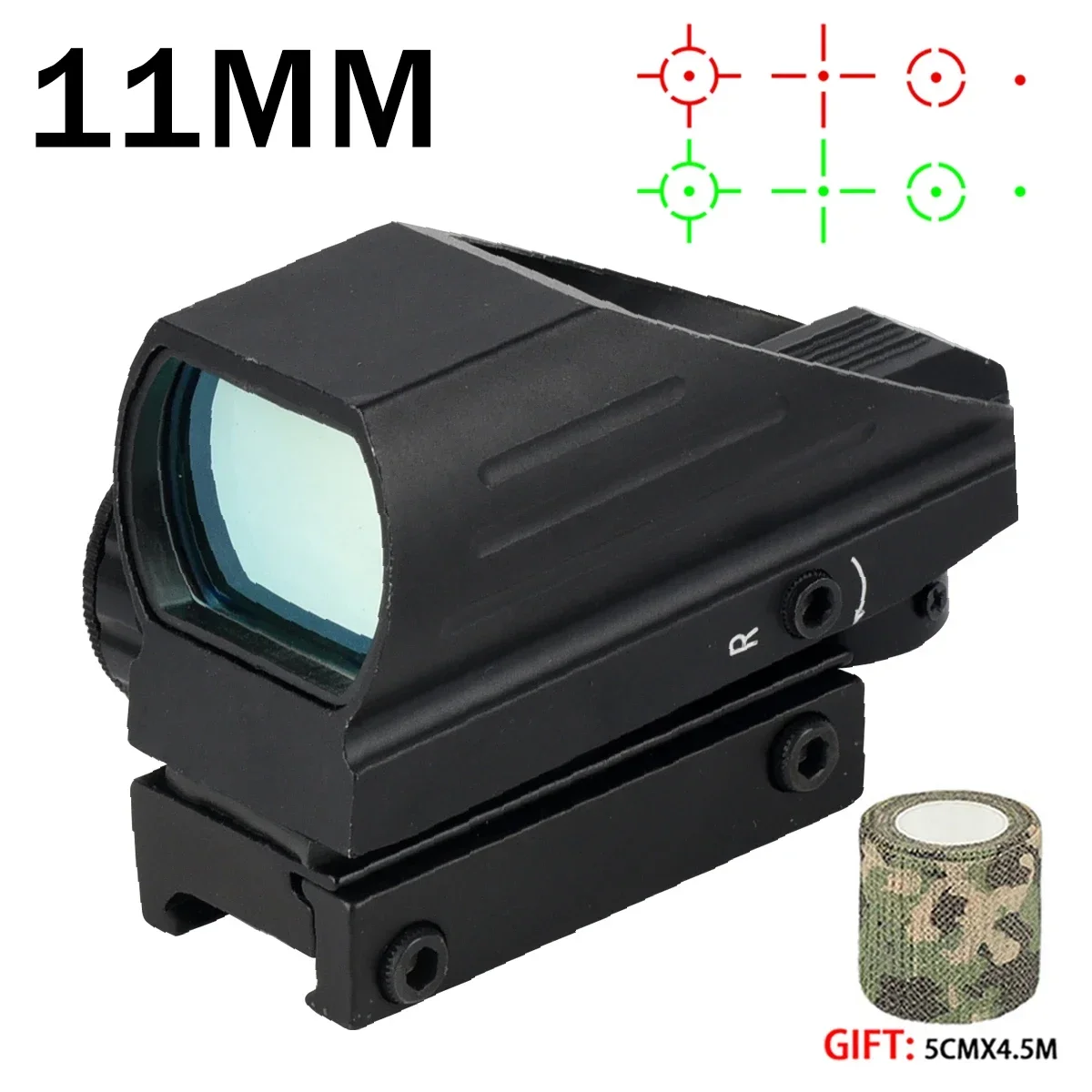 Hot Sales Serie HD101AJ HD103 1X40 Red Dot Sight Jacht Optics Sight Holografische Airsoft Sight 4 Richtkruis Reflex collimator - afbeelding 1