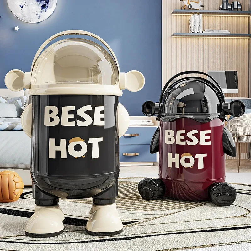 

High-quality Appearance Waste Bins High Foot Double Bucket Creative Sealed Waste Bin Bathroom Living Room Home Vuilnisbakken JTW