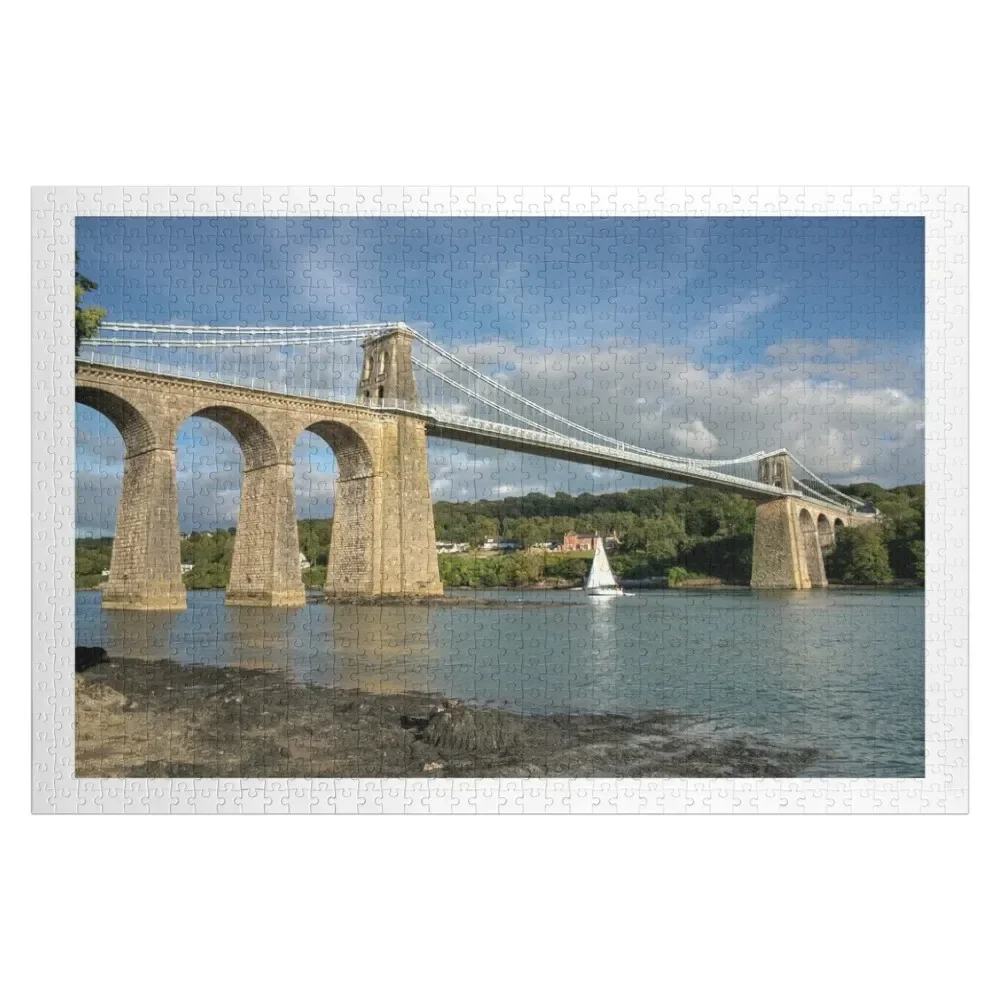 

Menai Bridge Yacht Jigsaw Puzzle Custom Photo Customizable Gift Custom Name Child Toy Puzzle