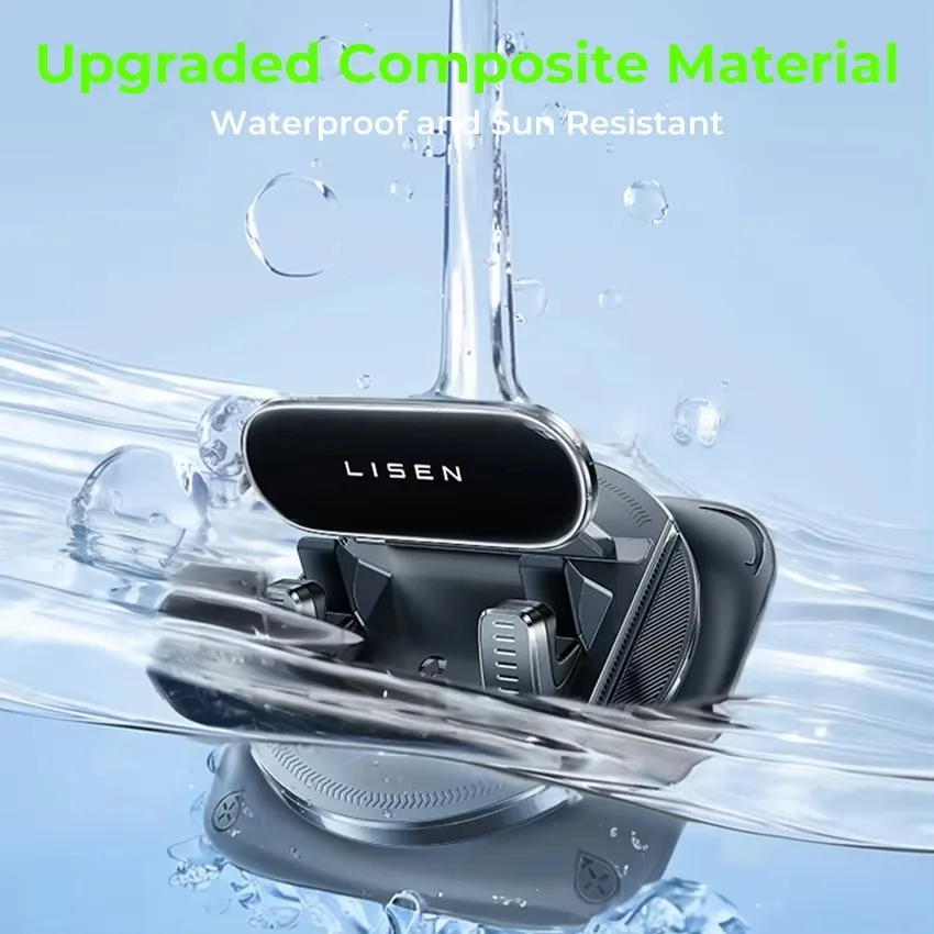 LISEN Neuer Telefonhalter 360° °   Rotierende, rutschfeste, hochfeste Autotelefonhalterung mit Saugnapf für Fahrnavigation und Anrufe