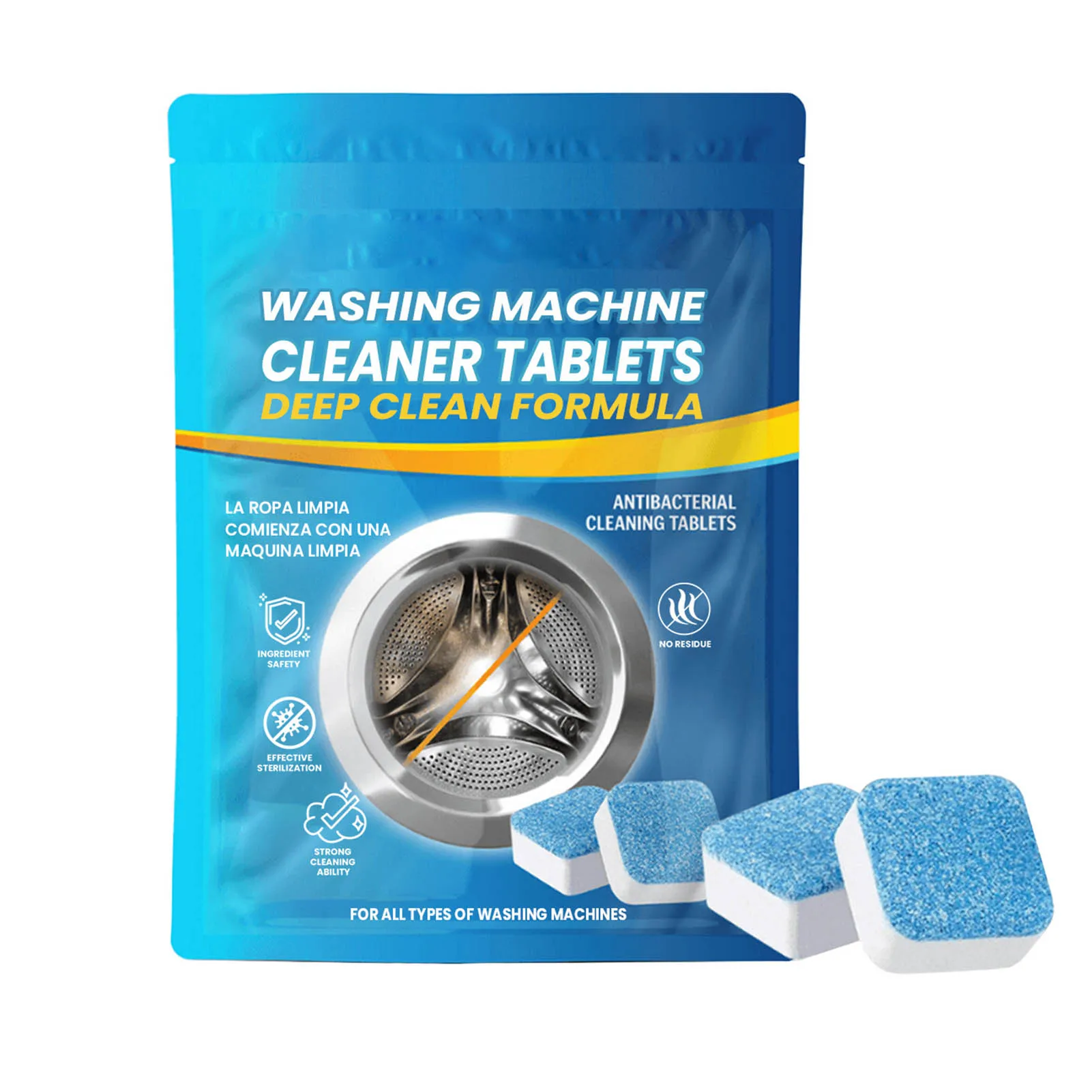 Washing Machine Cleaner Descaler Drainage System Clean Solid Tablet Household Dishwashing Supplies xqmg