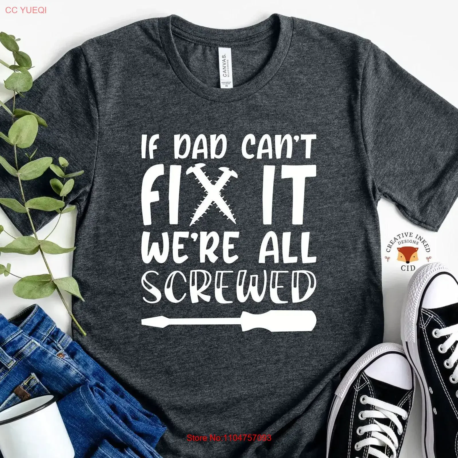 Handy Man T shirt Fathers Day Carpenter Dad gift for him vintage Washed Casual Top For Everyday Wear streetwear homme
