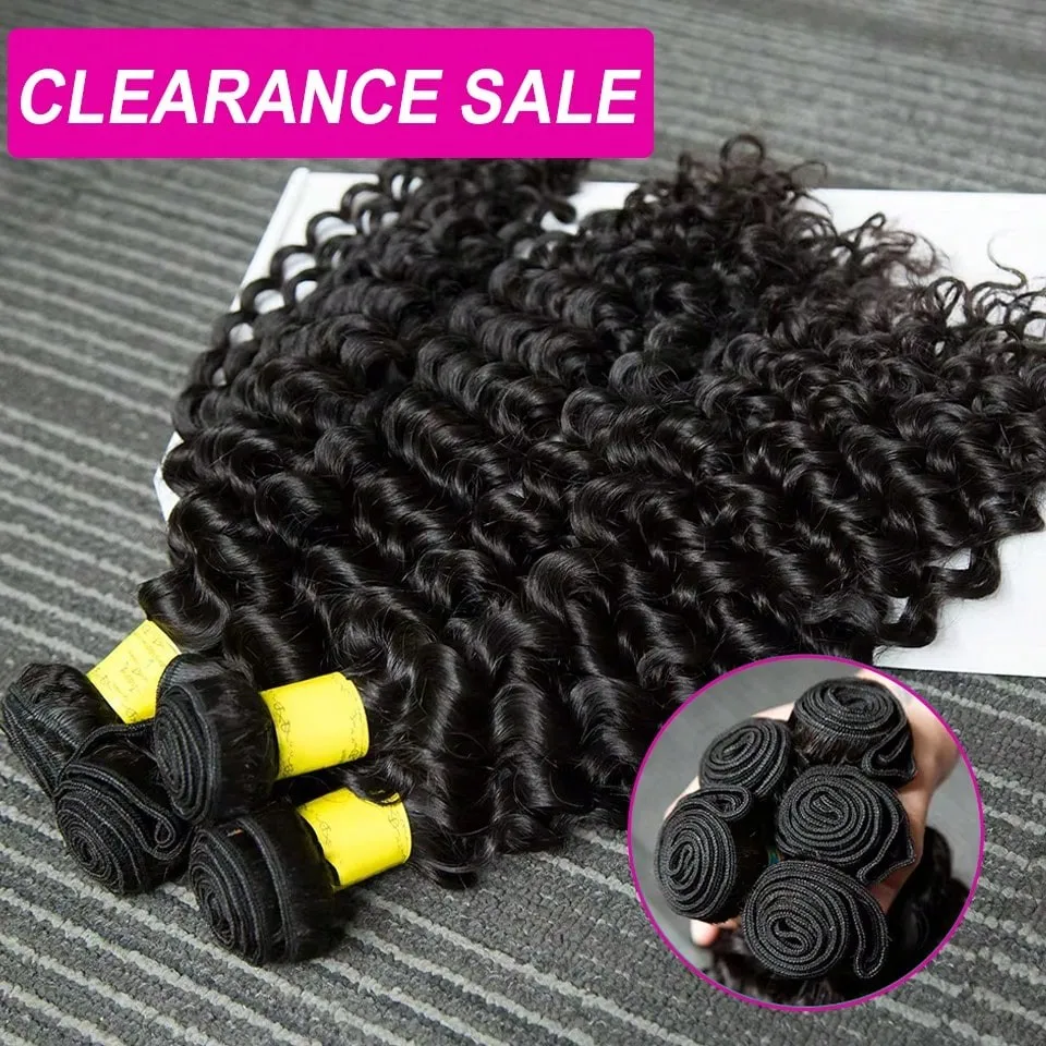 Smilegirl Mèches de cheveux humains Deep Wave 12A, cheveux vierges bruts à cuticules alignées, double trame, extensions de cheveux bouclés souples et volumineux, brillance naturelle, pointes épaisses, pour femmes noires, usage quotidien et soirées, coiffure complète, 10-40 pouces, plusieurs longueurs disponibles