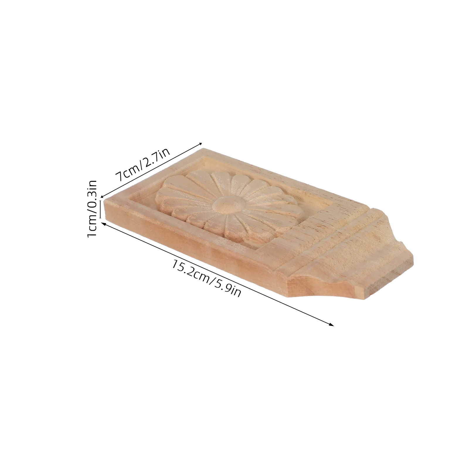 Wood Corbels 2 Piece Solid Unpainted Carved Corner Applique Decorative Furniture Cabinet Door Wardrobe Trim