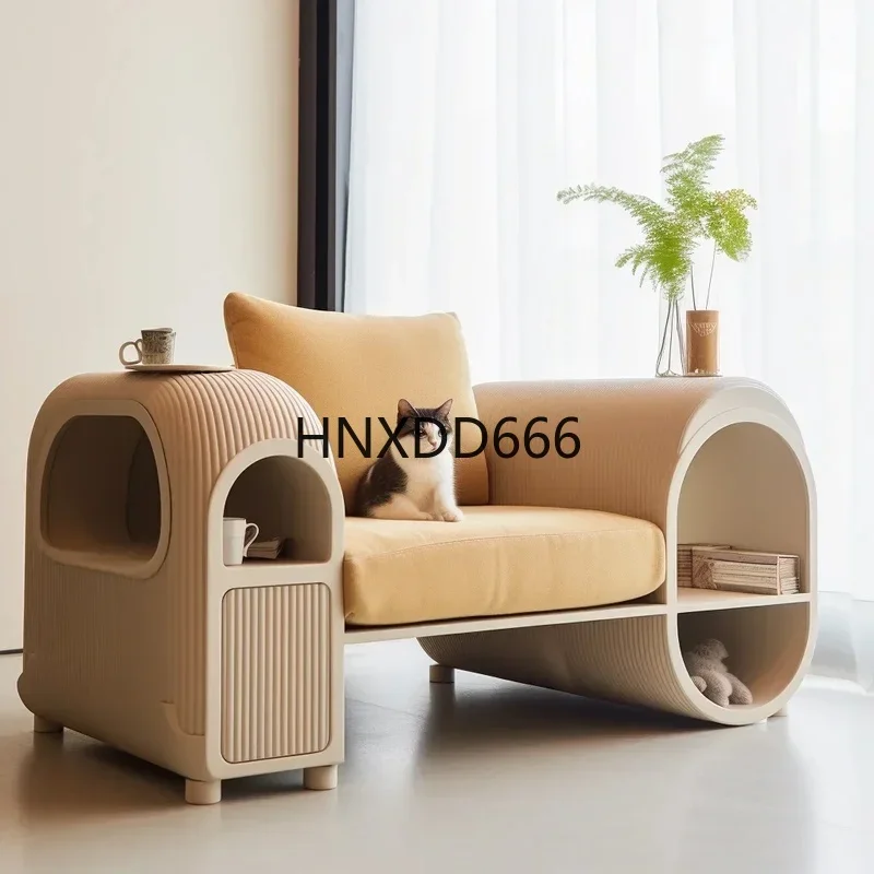 Cozy Cat and Dog Bed - All-Season Sofa Integrated Design, Bite-Resistant, Easy to Clean with Warm Cushion for Ultimate Comfort