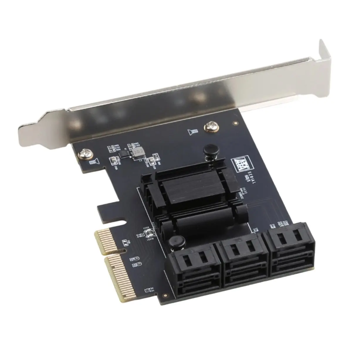 TXB209 PCIe 3.0 X4 to 6 Port SATA 3.0 Controller Expansion Card 6Gbps SATA3.0 PCI Express Adapter Board YLB3116